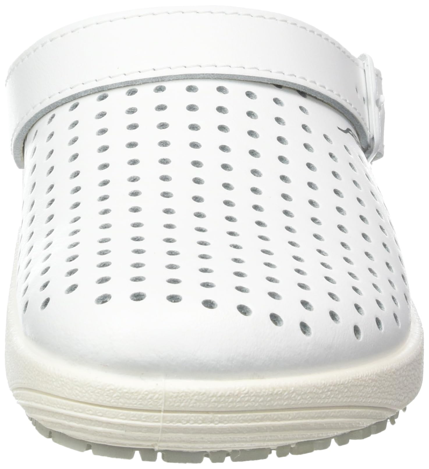 Abeba Clog 9300 - rubber gładka skóra biała, perforowana, certyfikowana, 44