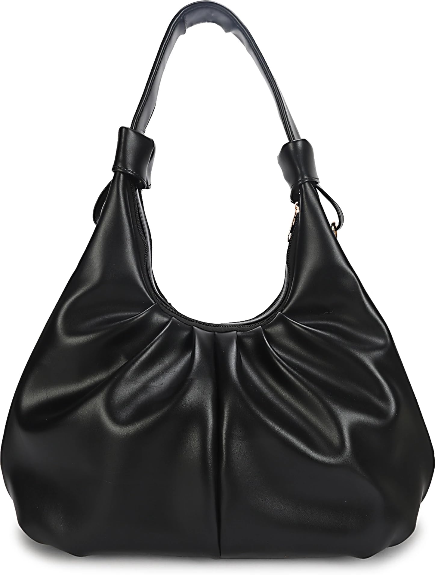 proarch Stylish Ruched Hobo Shoulder Bag for Women | Vegan Leather Pleated Sling Handbag with Zip Closure & Comfortable Strap | Spacious Casual & Office Tote Bag for Ladies-picture-51