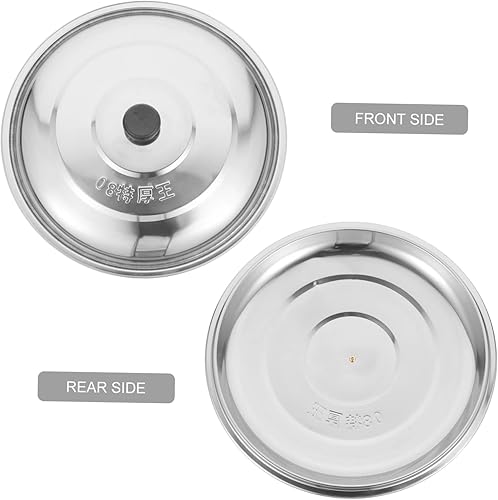 Miniatura 9 de Recipientes pequeños de vidrio con tapa universal Tapa de tapa para ollas, tapa de acero inoxidable, se adapta a todas las ollas, sarteneswoks de 8