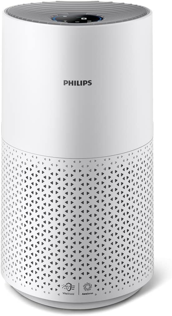 Air Purifier Series 1000 - for rooms up to 78 sqm, Purifies in 10 minutes, 4 Speed Settings incl. Speed mode, White - AC1711/90