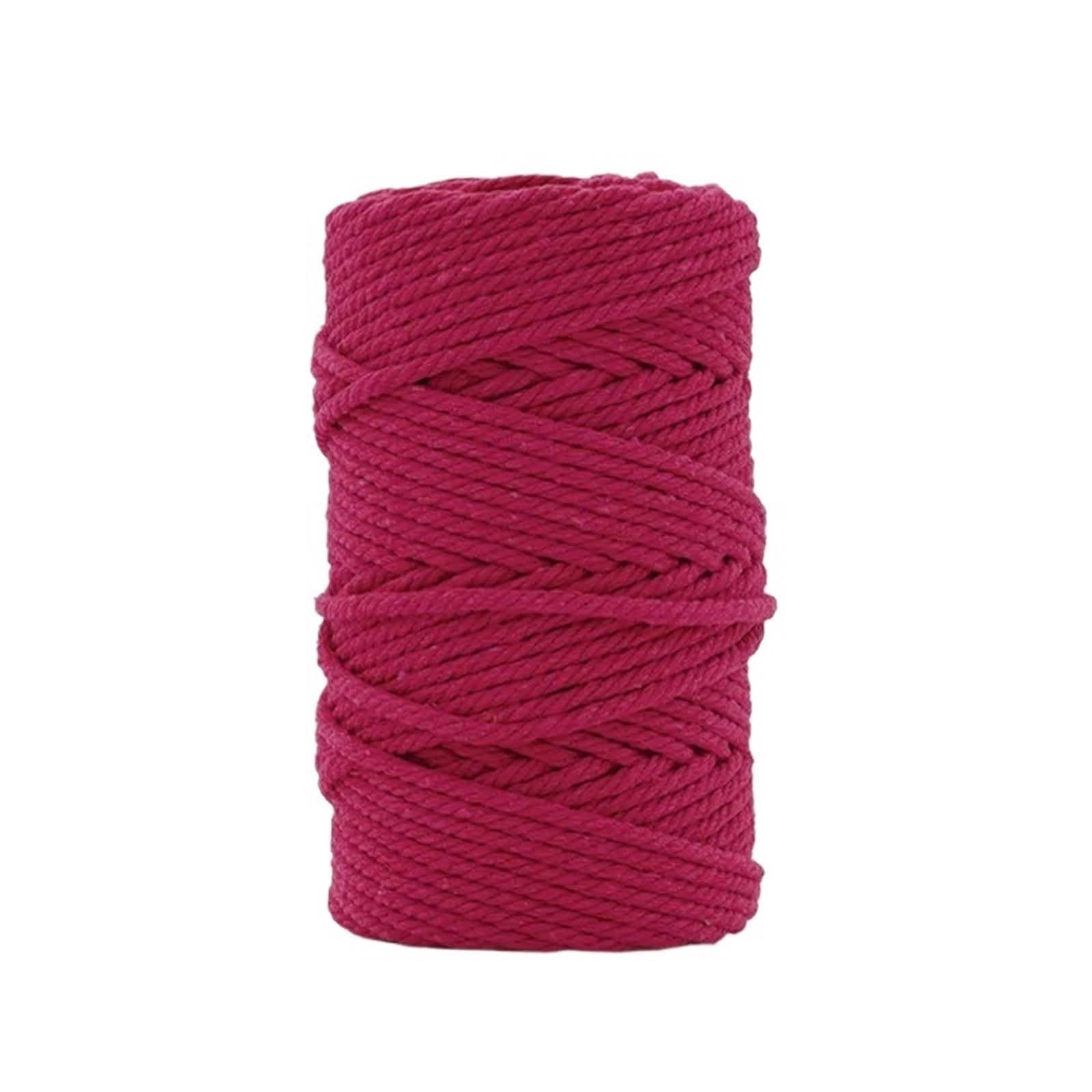 Cotton Macrame Cord 3.0mm Core-Spun Cotton Rope 50 Yards Natural And Colorful Cord for Macrame Jewelry Making Craft DIY(Color5)