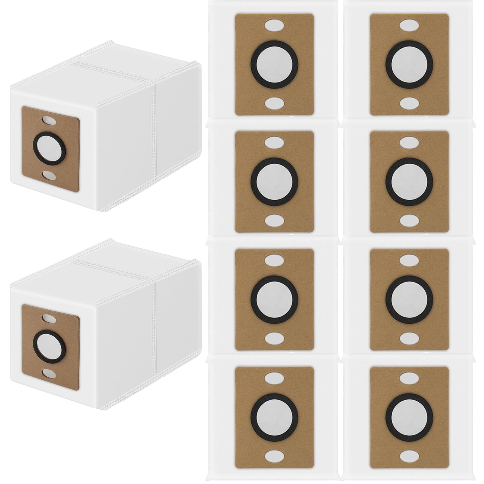 10 Replacement Dust Bags Accessories Compatible With ILIFE V9 V9 PRO A12 PRO A30 PRO Robot Vacuum Cleaner,Large Capacity Disposable Bags