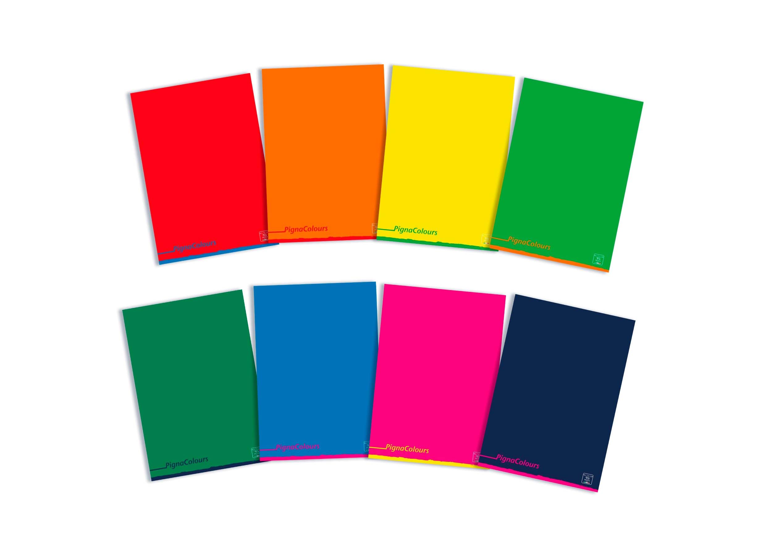 Pigna Pack of 10 Journals MAXI 023087510 COLOURS