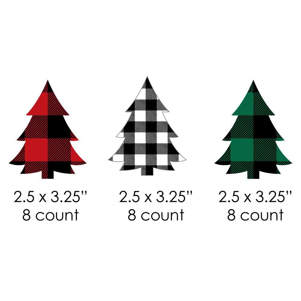 Big Dot Of Happiness Schneebedeckte Weihnachtsbäume – 8 Klassische Geld- & Geschenkkartenhalter Für Die Feiertagszeit