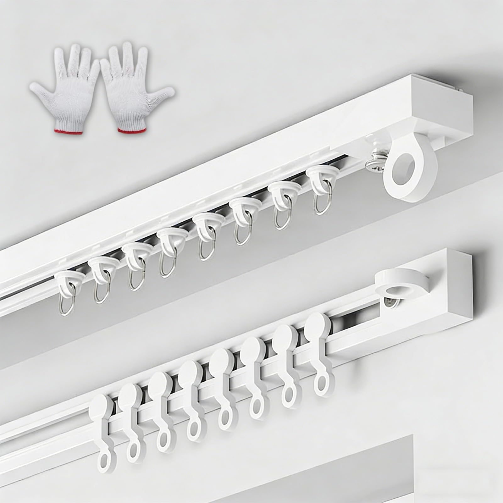 Separador autoadhesivo para techo o pared, 0,4 - 5 m de longitud, ideal para baños y montaje lateral (4,60 m)