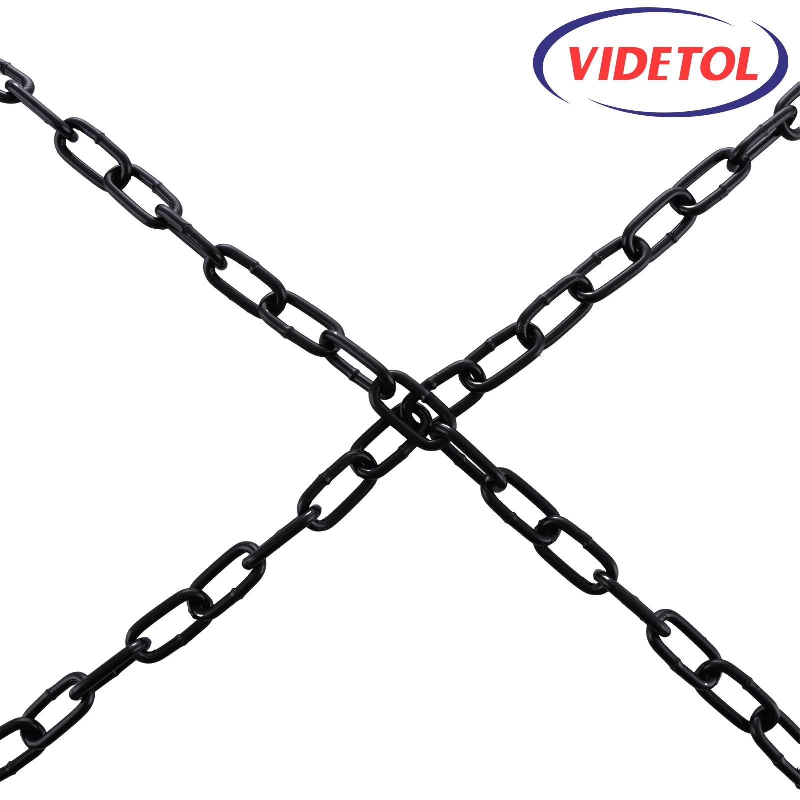 Catena in acciaio inox 304, lunghezza 9 m, maglie da 4 mm, in acciaio zincato nero saldato, per cancelli di recinzione, porte del garage, catene a battente e serratura di sicurezza per