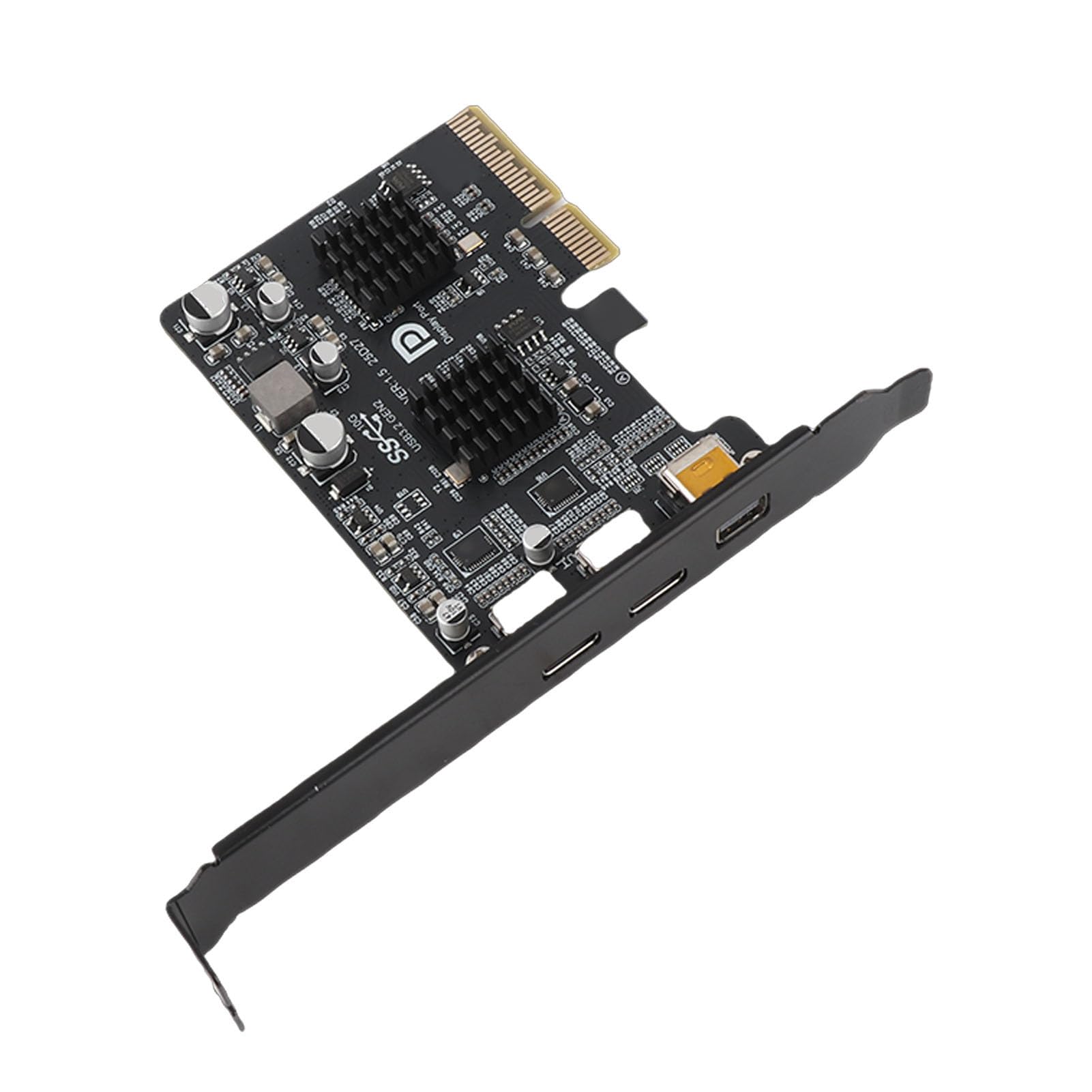 Alomejor Karta rozszerzeń 10G Type-C USB 3.0 do Komputerów Stacjonarnych Bezproblemowa Transmisja Sygnału z obsługą Wideo DisplayPort i Wieloma Opcjami łączności