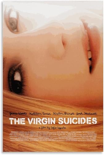 Póster de película The Virgin Suicides de los años 90, lienzo de arte para pared, decoración estética, 12 x 18 pulgadas (11.8 x 17.7 in)