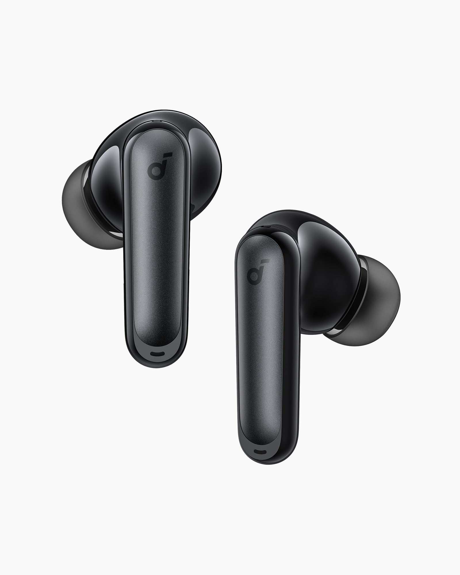 Soundcore Słuchawki douszne P41i by Anker z adaptacyjną redukcją szumów i wbudowanym kablem USB-C, 192-godzinny czas odtwarzania, wciągający dźwięk (Czarny. Bez adaptera Lightning)