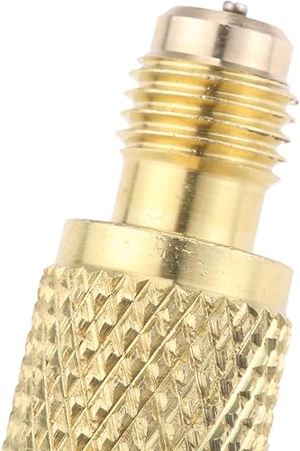 Miniatura 8 de Mtsooning Adaptador de tanque refrigerante R134A, adaptador de conexión de puerto de bomba de vacío de 14 pulgadas macho a 12 pulgada de repuesto