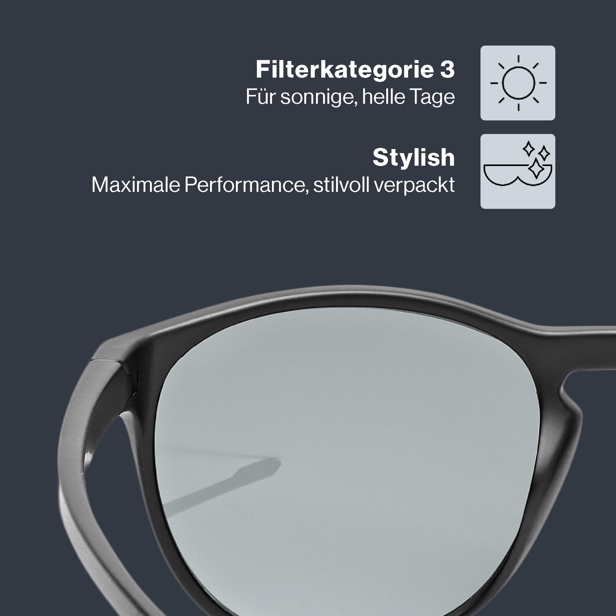 uvex LGL 53 - Sonnenbrille für Damen und Herren - starker Schutz vor Sonnenstrahlung - 100% UVA-, B, C Schutz