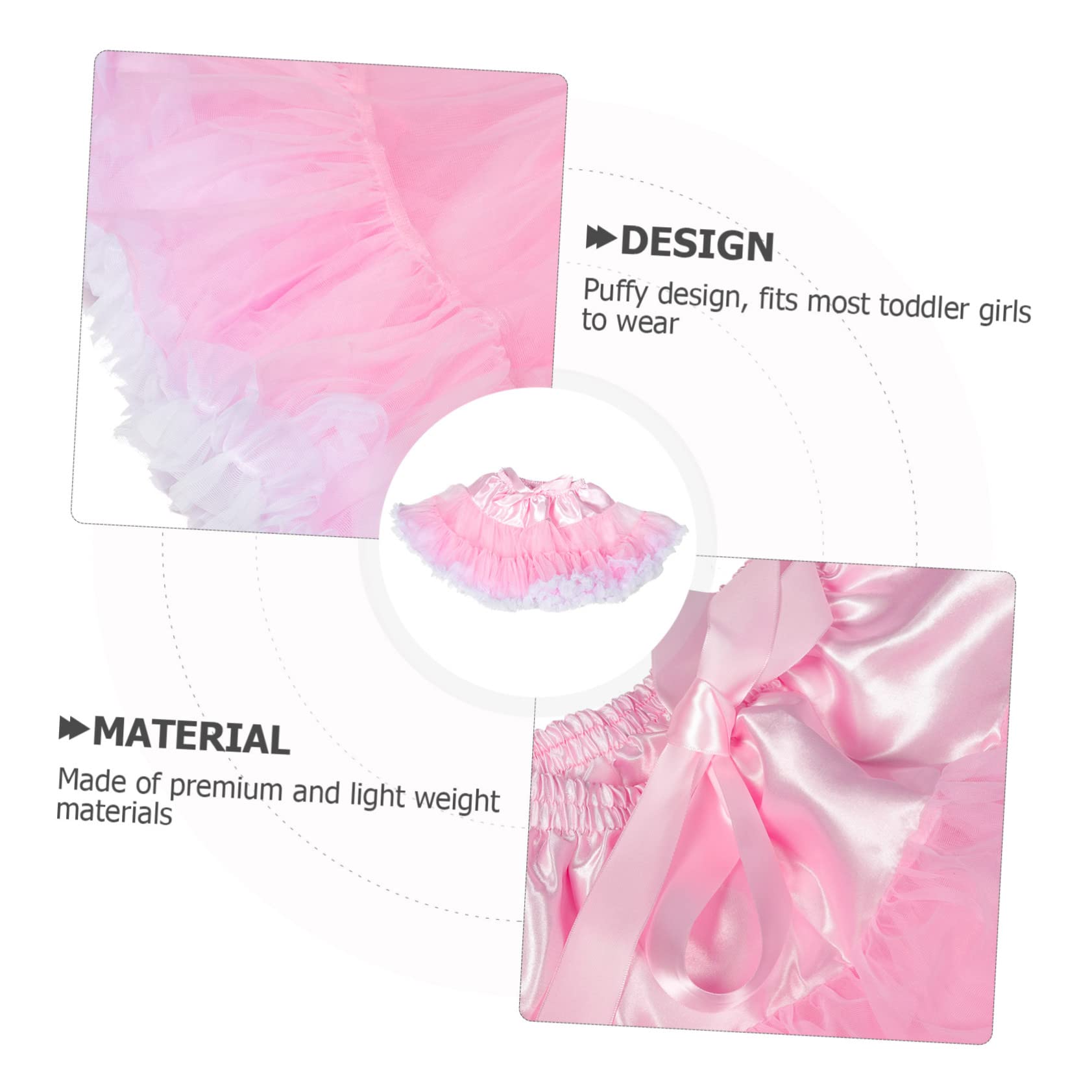 FOMIYES Falda Tutu para Niñas Pequeñas de Tul Falda sin Huesos Ligera para Disfraz Fiesta Fotografía y Cosplay y Fácil de Lavar para Bebés y Niñas