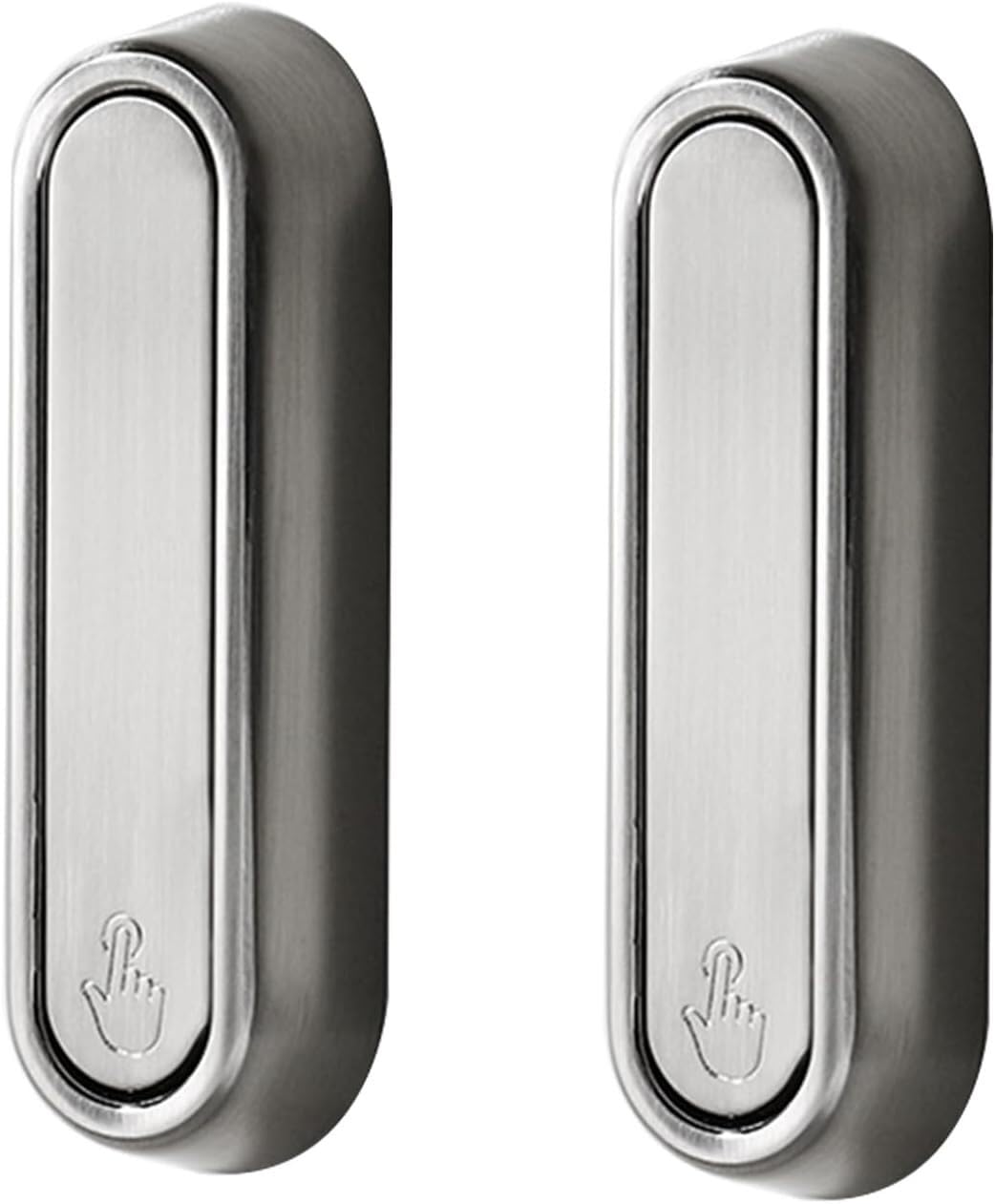 Tnbccxn Brushed Cabinet Handles, Concealed Handles, 2 Pcs Furniture Recessed(Brushed)