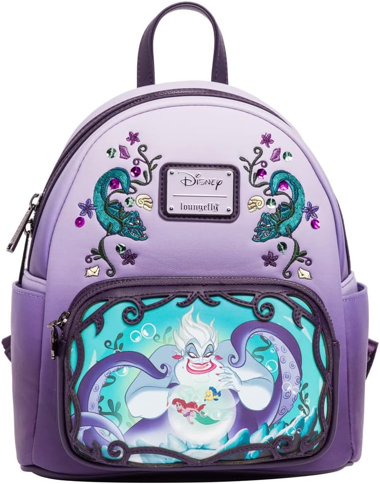 Loungefly Backpacks Disney The Little Mermaid Ursula Villain Series Mini Backpack Purple