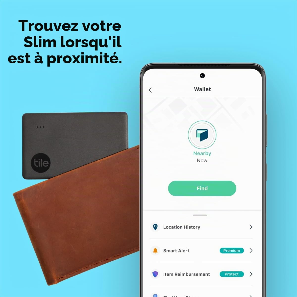 Tile Slim (2022) 1 unité, Noir