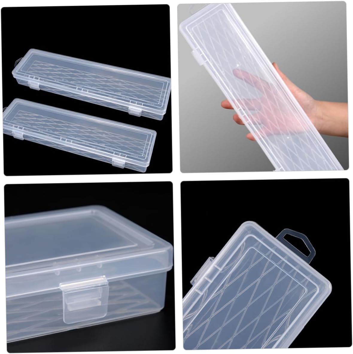 Uonlytech 2pcs Box Tool Storage Box Beads Organizer Craft Storage Containers for Jewelry