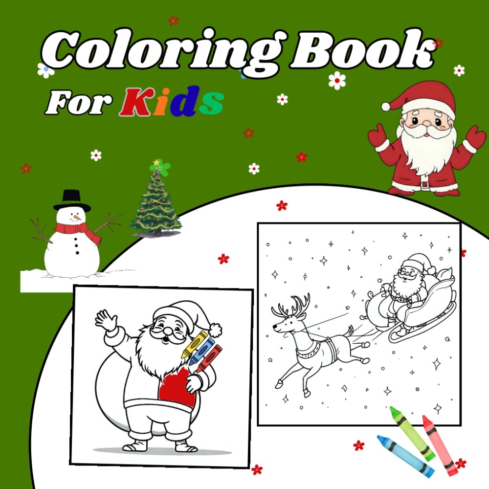 Coloring book for kids: Cozy and playful coloring book for kids and adults, Gifts for kids and adults this Christmas