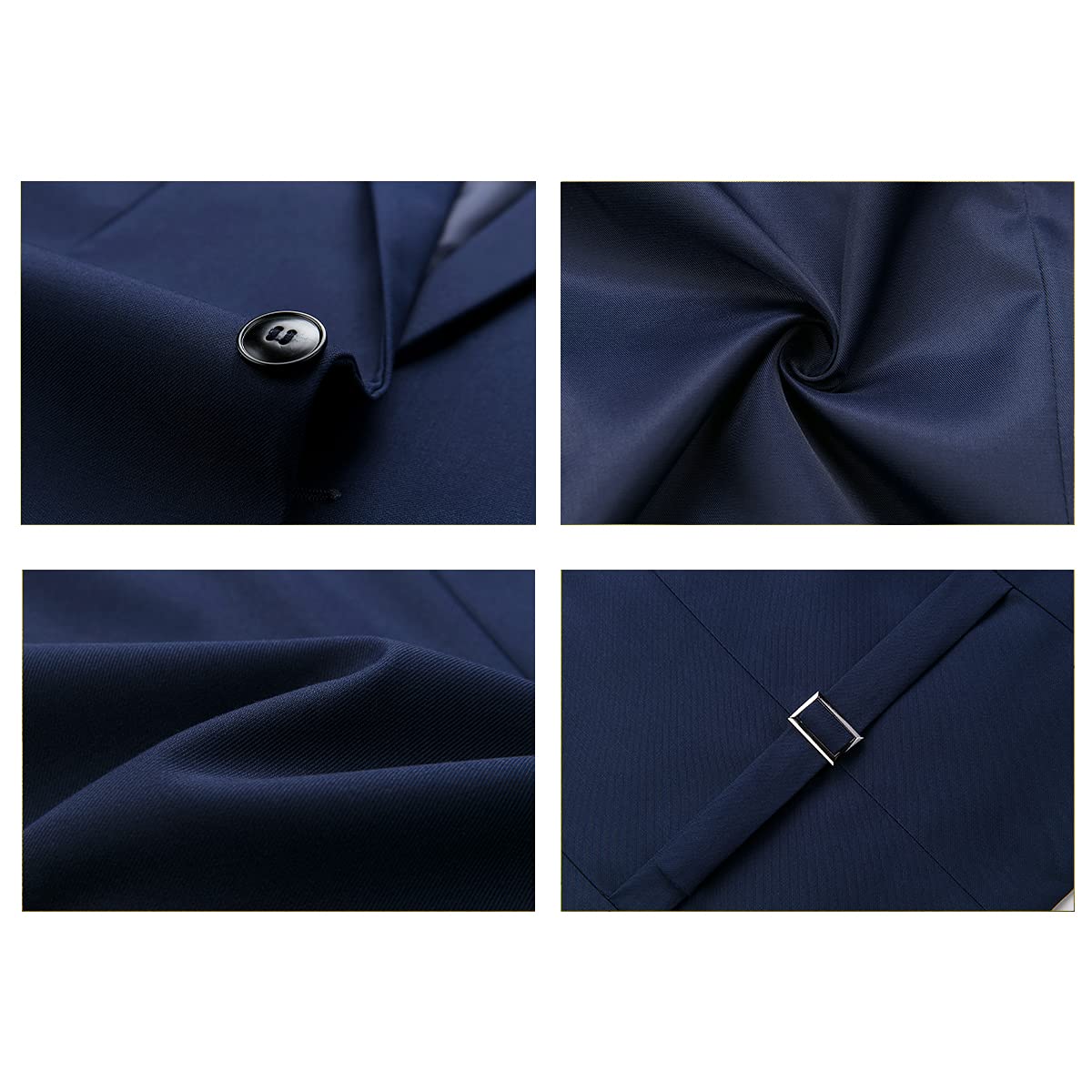 KUDORO Trajes de hombre de 2 piezas, corte ajustado, para bodas, negocios, un botón, traje de hombre