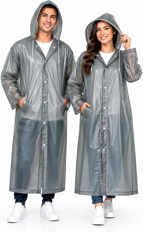 Why We Recommend MIKANIX Waterproof Hooded Raincoat for Men & Women | Full Length Reusable PVC Rain Wear | Lightweight Windproof Rain Jacket with Front Button Closure & Pockets