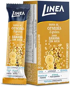 Barra de Cereais sabor Banana C/Aveia 60g - Linea