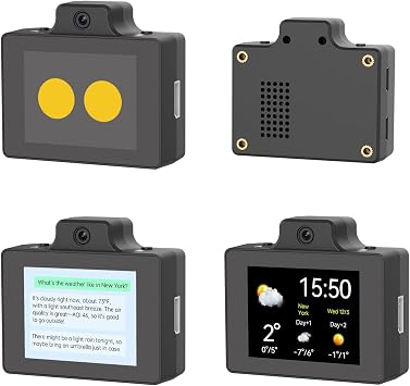 Large AI Models Camera & Voice Sensor Module for Arduino ESP32 STM32 microbit AI Development 4-in-1 Expansion Touch Screen AI Vision & Voice Interaction Support 30+ Languages, WonderLLM