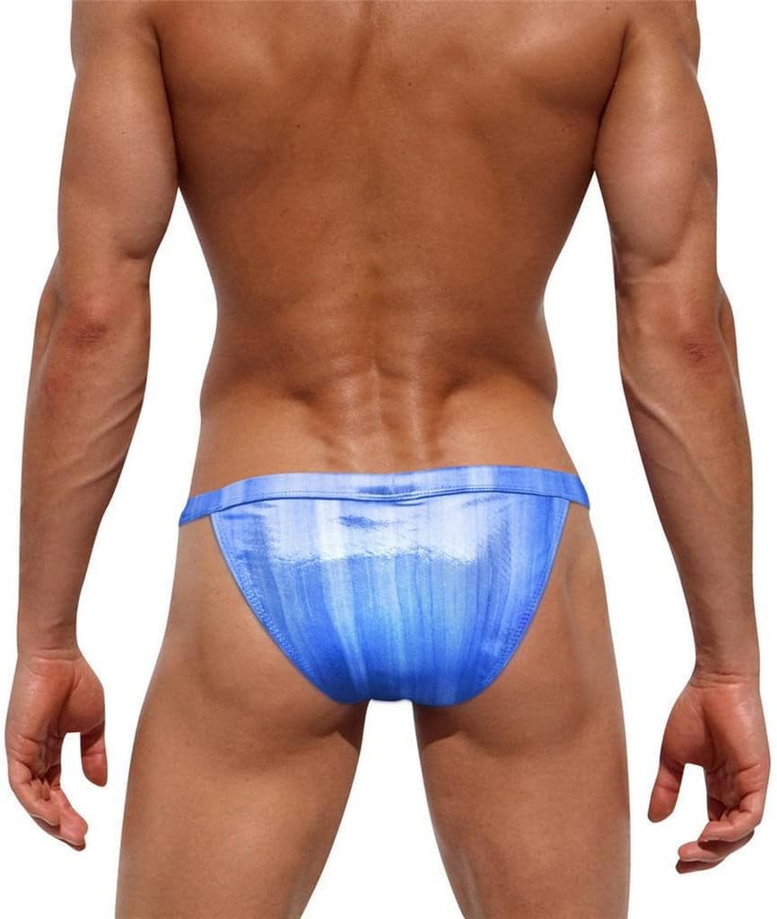 Zwembroek voor heren, nauwe korte slip, zwembroek, sexy, zomer, zwemshorts, kleurrijke short, grappig, sneldrogend, zwembroek, #23 - zwart, L