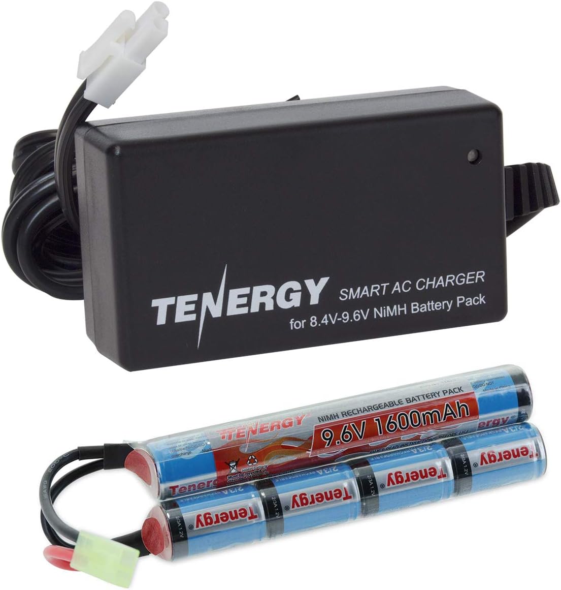 - Combo 9.6V 1600mAh Butterfly Mini NiMH Battery Pack + 8.4V-9.6V NiMH Smart Charger