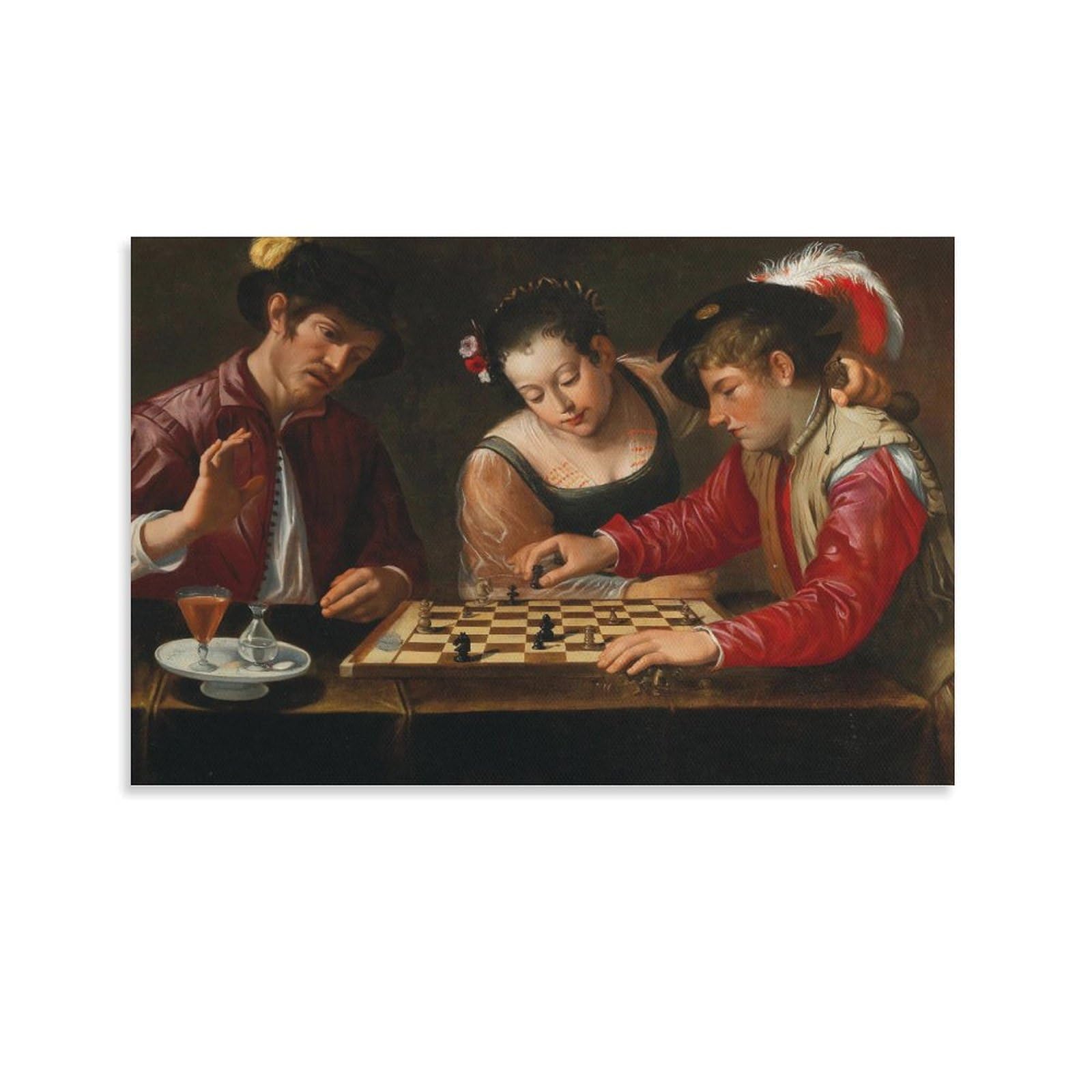 SXDMOUBK Follower of Michelangelo Merisi Art Poster; Canvas Print Poster Wall Decorative Painting; Unframe; 20x30inch(50x75cm)