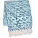 SLPR 100% Cotton Indoor/Outdoor Machine Washable Throw (50" x 60", Blue) | for Beaches BBQ Picnic Everyday Use