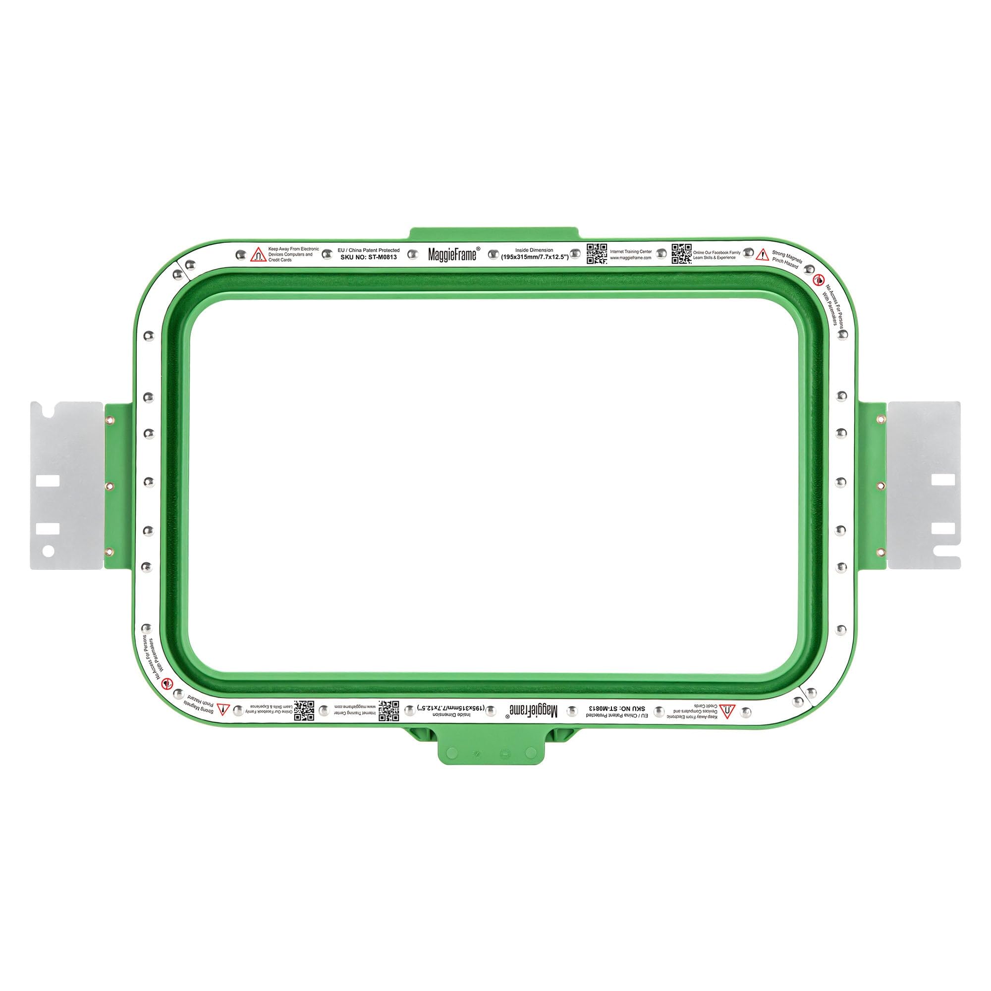 Brewland Bastidor de bordado magnético 195x315mm para Smartstitch S-1501 | Compatible con Smartstitch S-1502HC, S-1501 Ultra, S-1501 Plus; 7.7x12.5inch