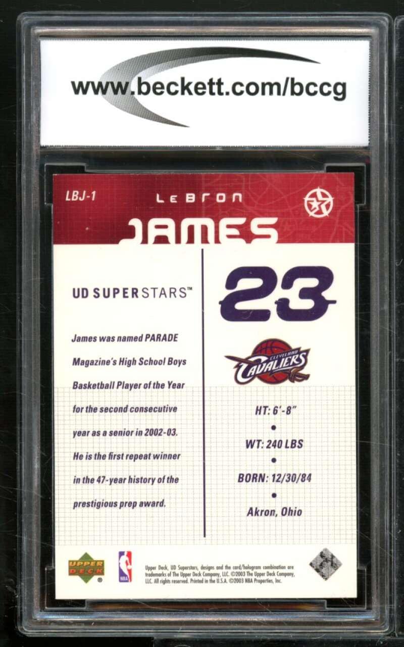 Amazon.com: LeBron James Rookie Card 2003-04 UD Superstars #LBJ-1