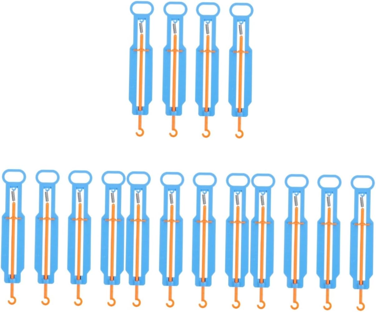 Toyvian16 Sets Diy Spring Scale Industrial Spring Balance Kids Spring Balance Trigger Pull Scale Spring Scales for Science Learning Spring Scale Pupils Puzzle Plastic Teaching Aids