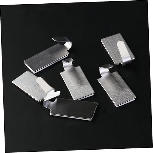 Miniatura 3 de Ganchos adhesivos de acero inoxidable para toallas, ganchos de pared versátiles para almacenamiento de baño y cocina, sin necesidad de taladrar,