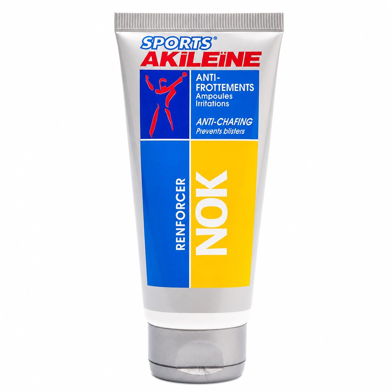 AKILEINE – Sports Nok + Tano – Pack Crema Anti-Rozaduras y Spray Preparador para Pies – Para Ampollas, Roces y Largas Distancias – 75 ml + 100 ml