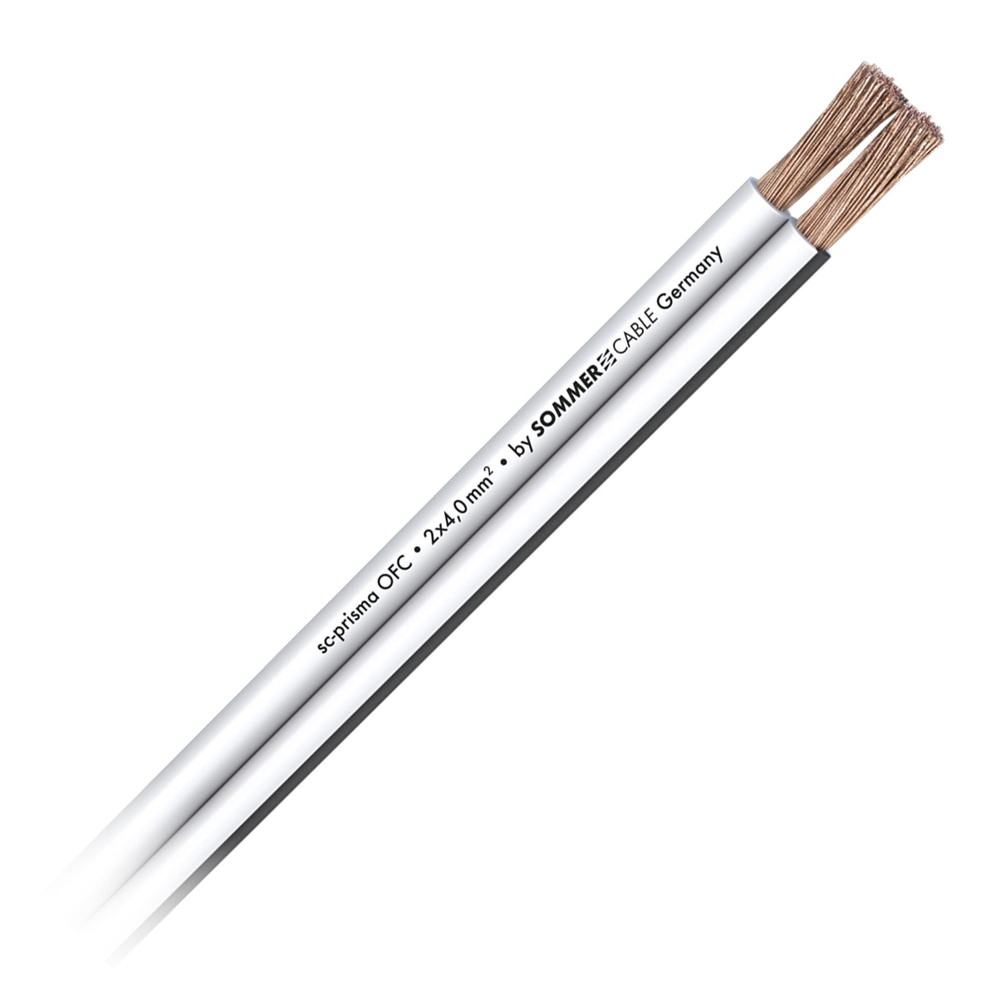 Mercury Cavo Per Altoparlanti 100m - Figura 8, 2x0.75 Mm², Nero Con Bianco, Bobina Doppia
