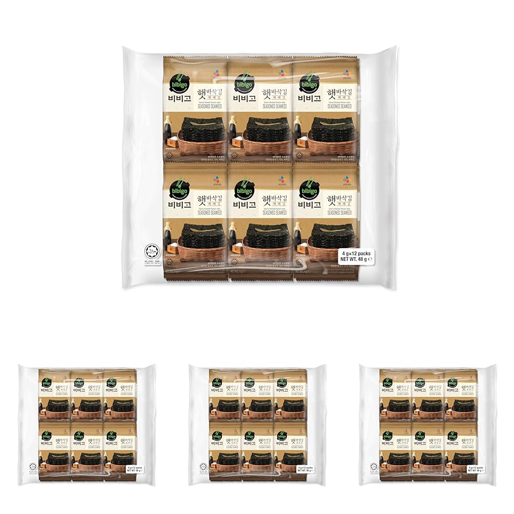 BIBIGO Algue nori grillée 48 g (Lot de 4)