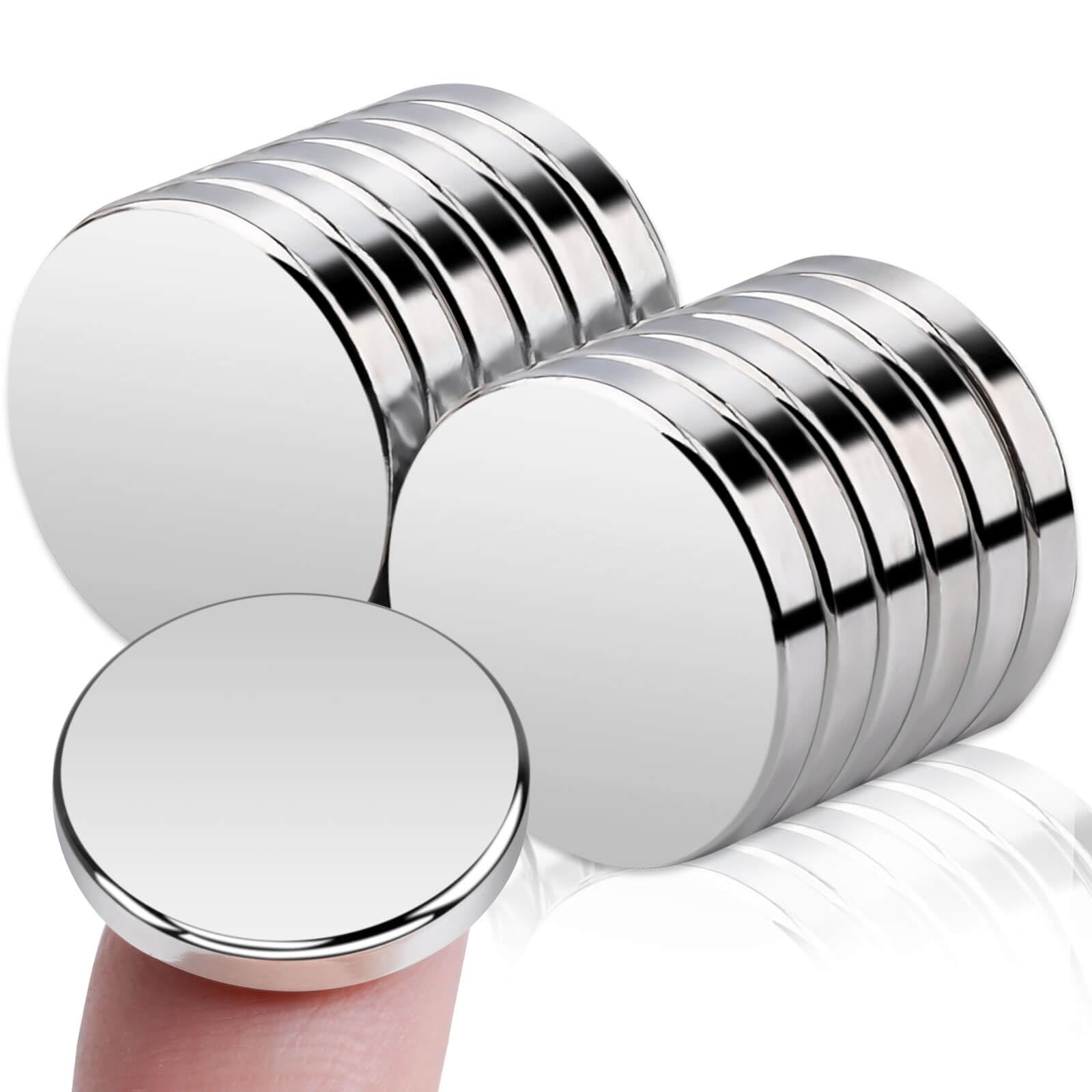 Super Strong Fridge Magnets, 18x3mm Neodymium Disc Magnets Large Crafts Magnets, Muti-Use Heavy Duty Rare Earth Magnets for Crafts, Small Whiteboards Magnets, Notice Board Magnets, DIY, Office Magnets