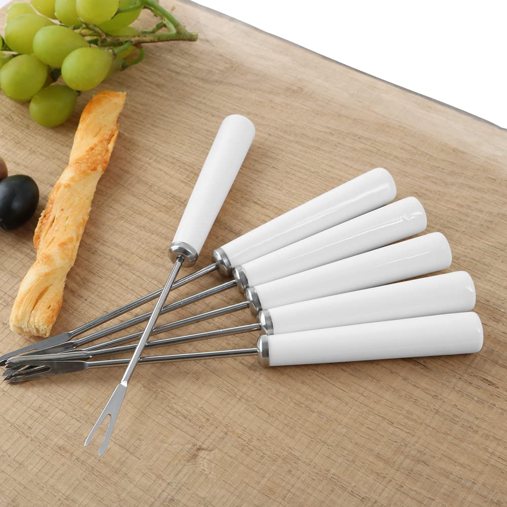 Holst Porzellan SDW 001 - Juego de 7 platos de porcelana (7 piezas, con 6 pintas), color blanco