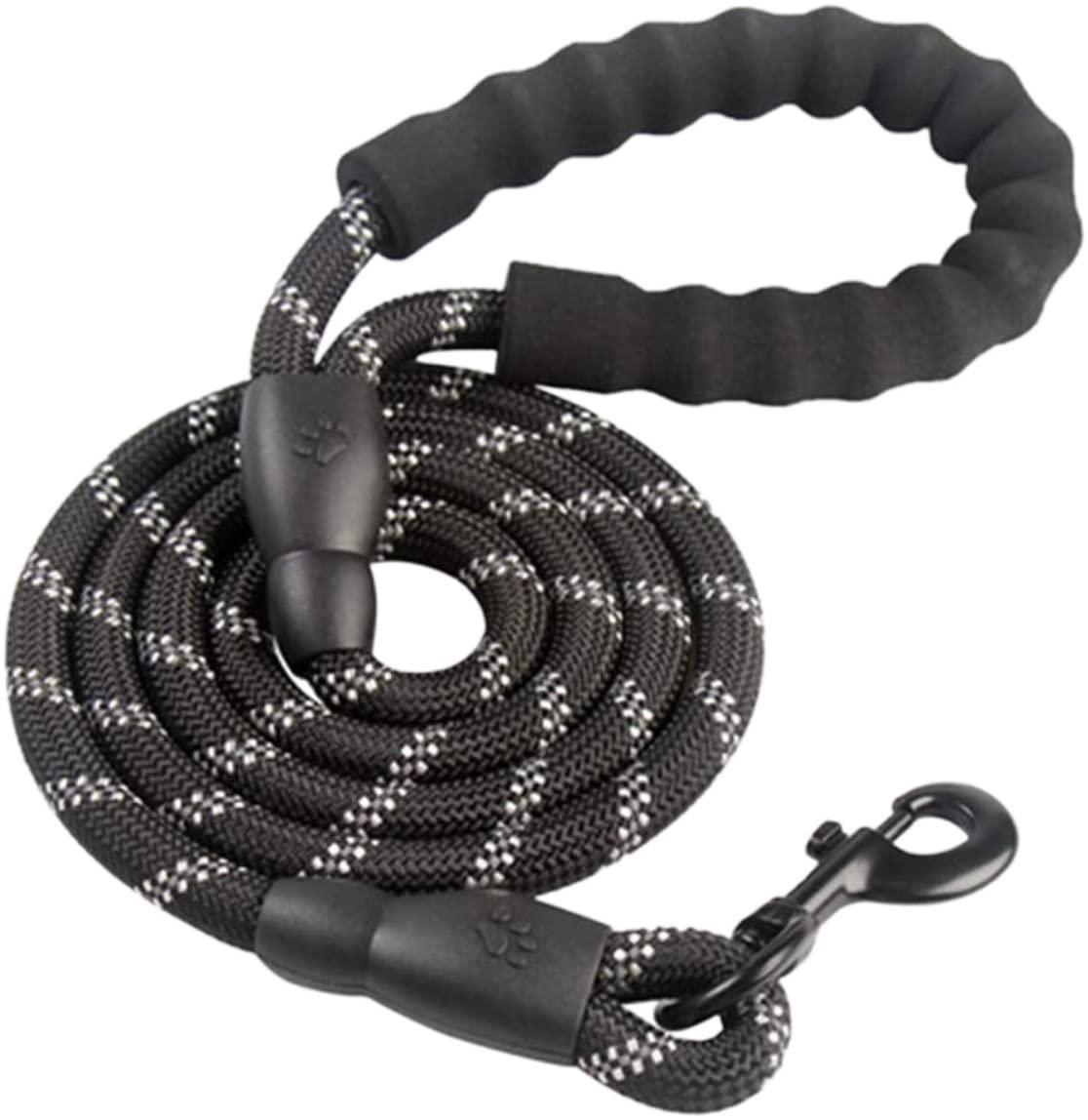 Guinzaglio Per Cani Durevole Guinzaglio Per Cani Di Taglia Grande Golden Retriever Collare Per Cani Di Taglia Media Guinzagli Forte Corda Di Piombo Riflettente Guinzaglio Per Cani Regolabile(Black)