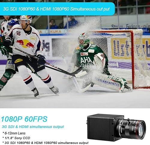 Miniatura 4 de Salida simultánea 3G-SDI y HDMI 108060503025P, cámara digital HD 10806050i, sensor CMOS de 11.8 pulgadas, lente manual de transmisión en vivo,