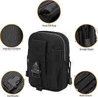 Vista 22 de NuCamper Tactical Molle EDC Waist Pouch Compact Bag, Multi-Purpose Utility Tactical Pouch Belt Cell Phone Holder for Workout Hiking Camping Outdoor