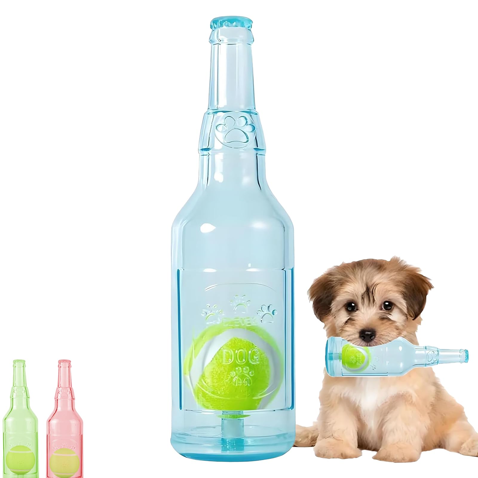 JYIXTN 犬 おもちゃ 犬 音の出るおもちゃ 噛むおもちゃ 壊れにくい 洗える 噛んで遊ぶ ストレス解消ボトル 犬 デンタルケア 運動不足解消安全素材&超耐咬設計でストレス解消 清潔洗える 小型犬~大型犬までOK (ブルー)