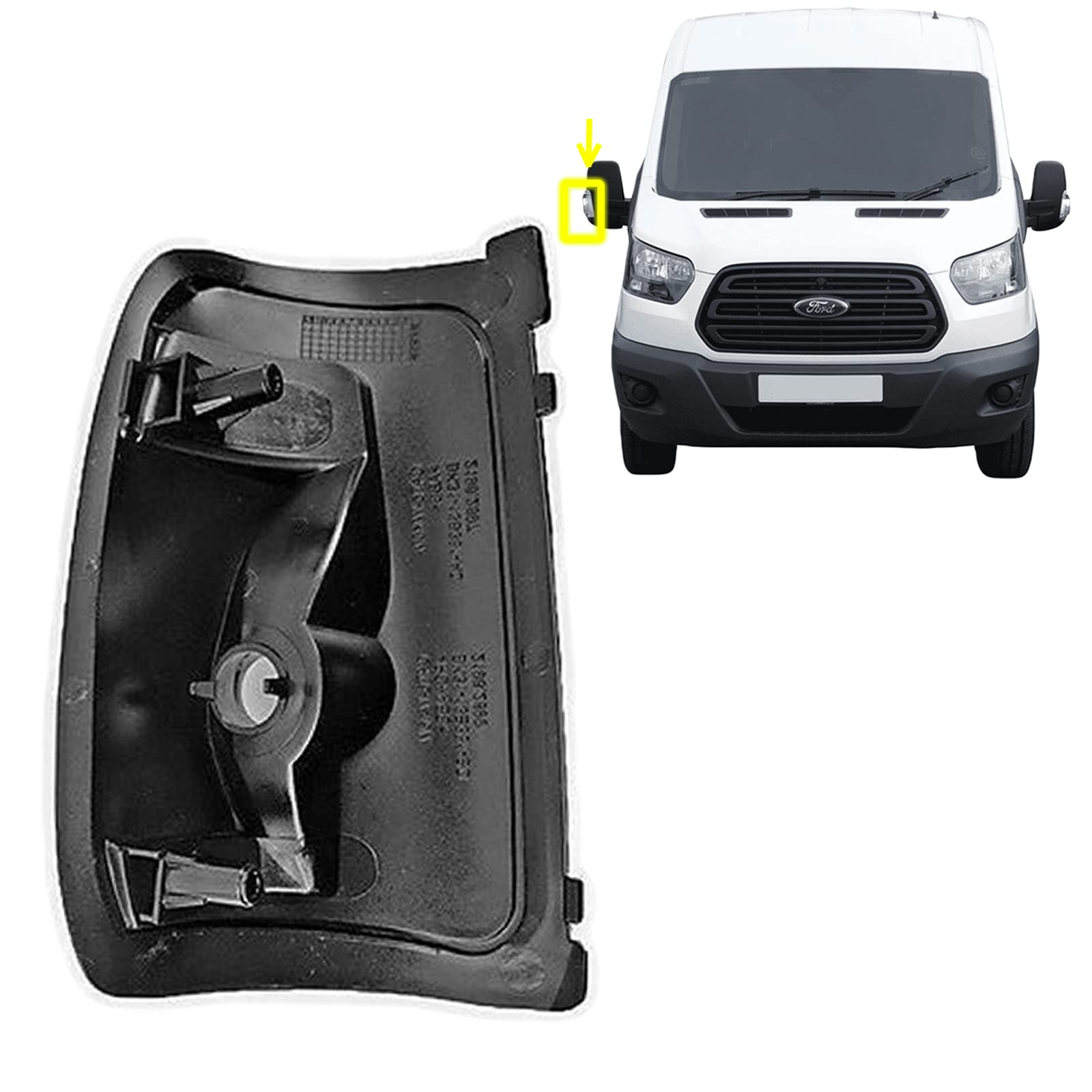 Blinkerleuchte Rechts Für Ford Transit MK8 2014-2019 - Klare Seitenblinker, OEM 1847389, BK3113B382AA