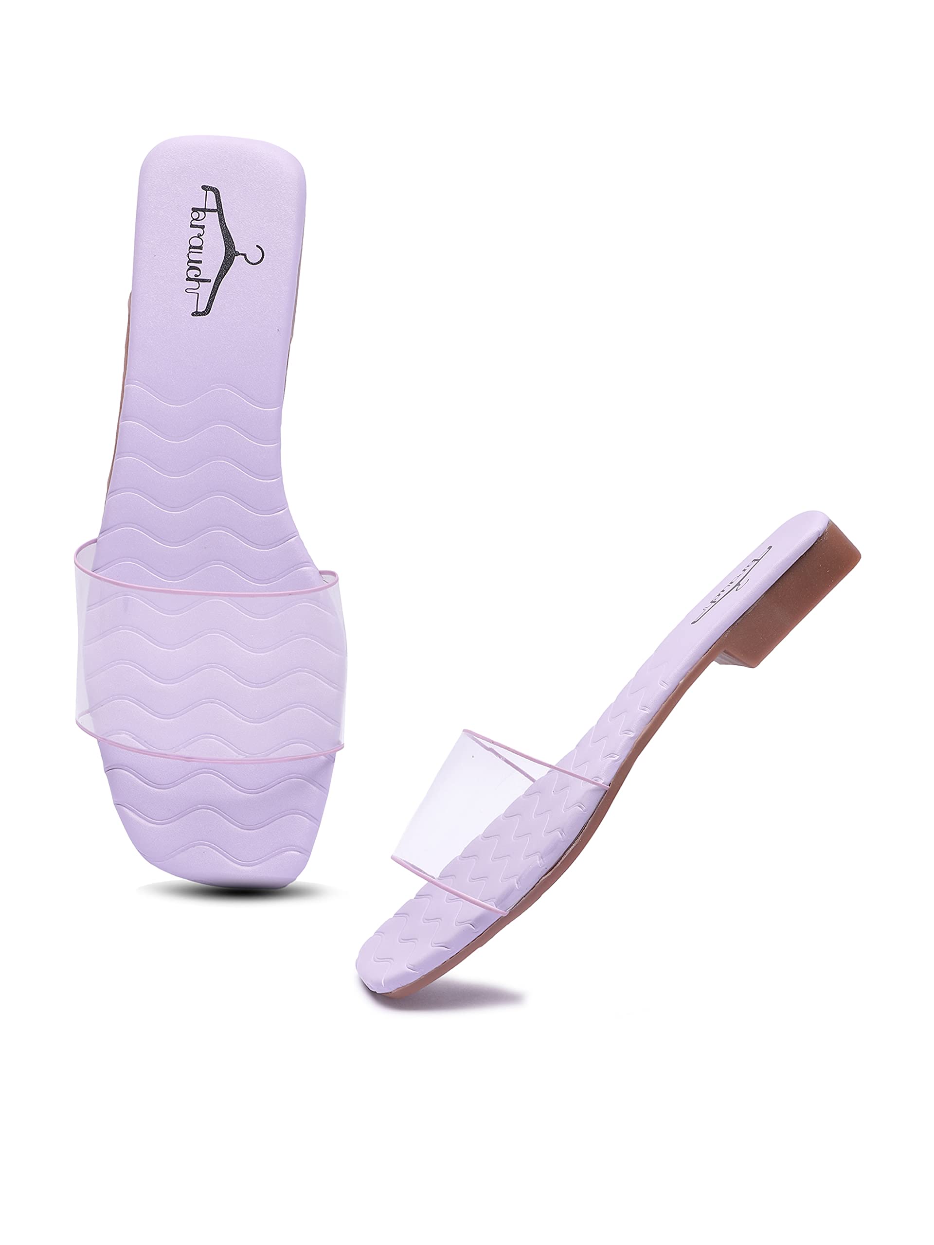 brauch Purple Patterned Transaprent Flat Sandal Women/Girls (B0B2WSTG2P) Amazon Price History, Amazon Price Tracker