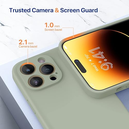 Miniatura 1679 de Miracase - Funda diseñada para iPhone 11 con protector de pantalla, funda de goma de silicona líquida, protección total contra caídas y a prueba