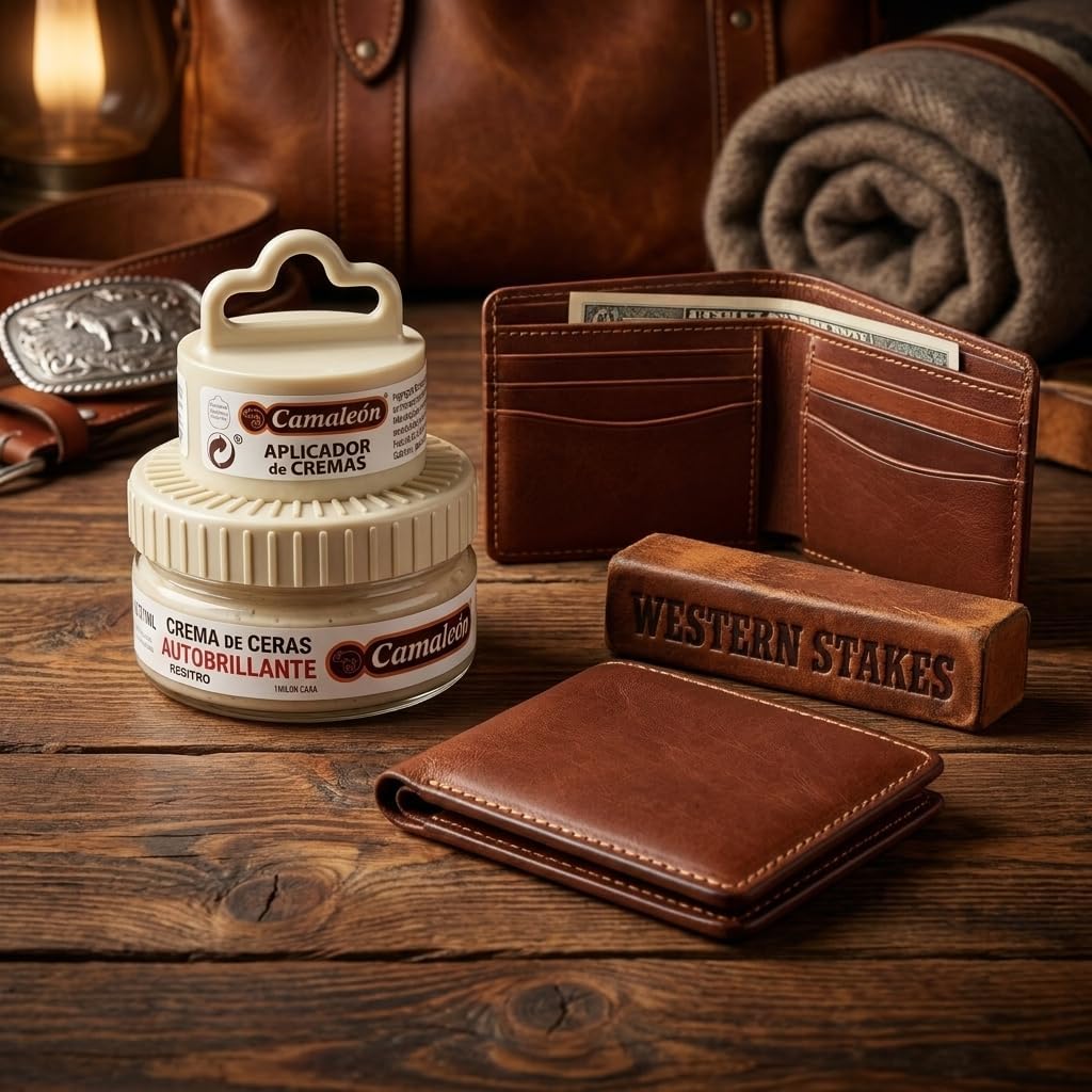 Universal Leather Polish Cream – Restorative Shoe Shine Conditioner with Built-in Applicator for All Colors Made In Spain