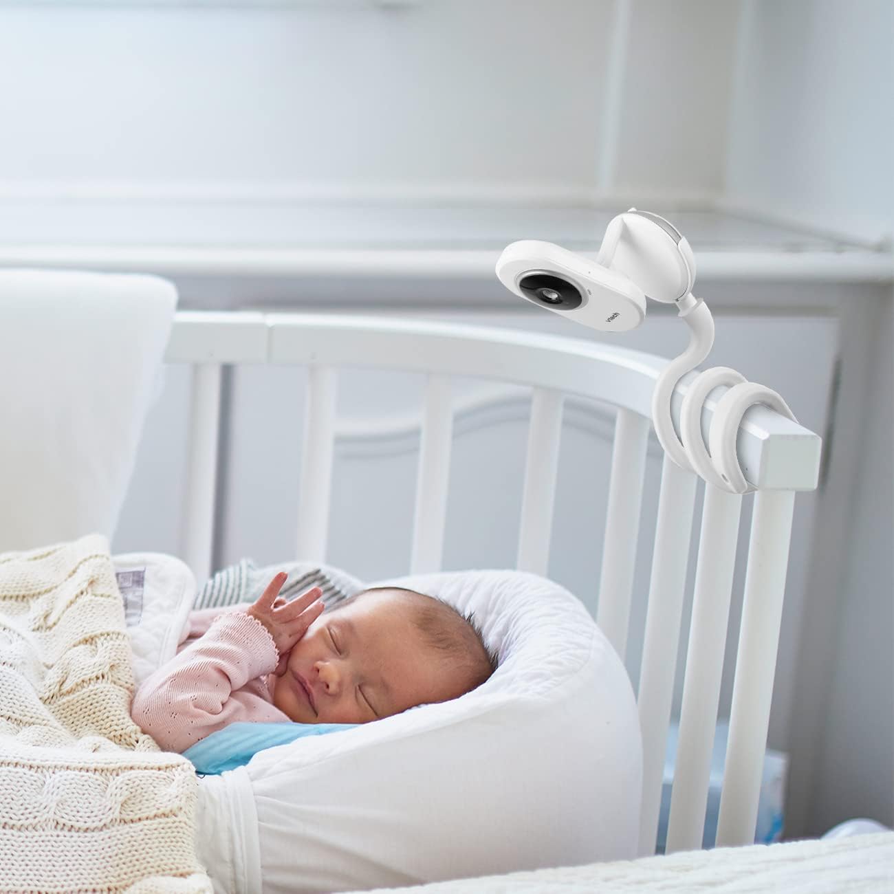 Baby Monitor Mount for VTech VM350 Baby Monitor, VM320 for Mounting Baby Camera on Crib and Shelf No Drill(1 Pack)