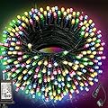 Haili 105FT 300 LED Christmas Lights Outdoor Waterproof, 8 Mode Connectable String Lights for Christmas Tree, Wedding, Party, Patio, House Christmas Decoration(Multi-Colored)