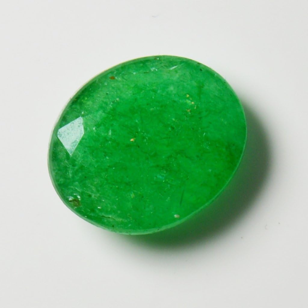 Natural Genuine Emerald Loose Gemstone 6.5 Carat Oval Shape May Birthstone at Wholesale Price