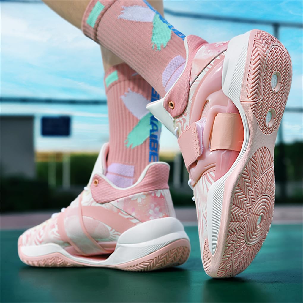 Herren Basketballschuhe High-Top leichte Stoßdämpfung rutschfeste atmungsaktive Outdoor-Sportschuhe Jungen Mädchen Indoor-Schuhe